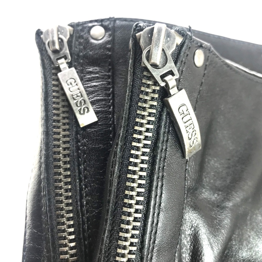 GUESS boots, Black w/Heels & Zippered Back, Size 8 - Picture 8 of 15